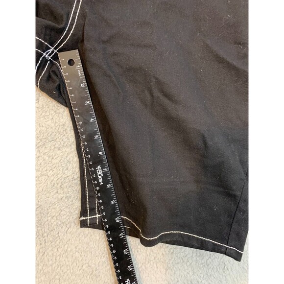 Women's Black and White U-51 Authentic Denim Shorts 5 Pocket Design Buttons - Picture 9 of 11